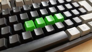 one of my keyboards with vim keys