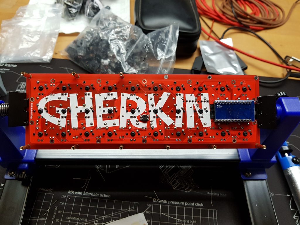 Finished soldering entire Gherkin